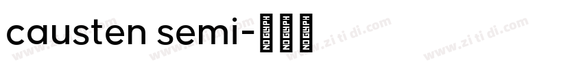causten semi字体转换